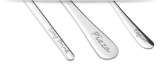 Personalized cutlery with laser incision or punching